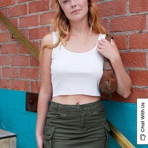 Brandy Melville white crop top